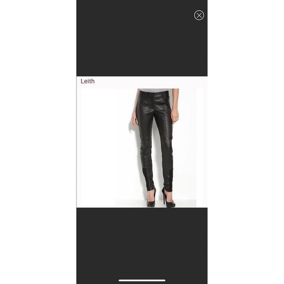 Leith Pants - Leith leather skinny pant size 6